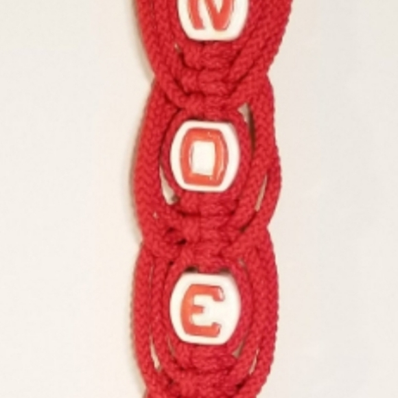 Vintage Christmas Macrame Noel Wall Hanging - Picture 2 of 11